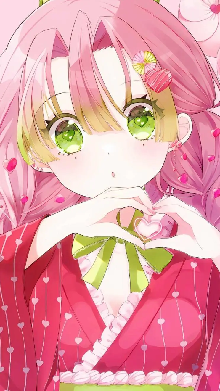 ai character: Shinobu & Mitsuri background