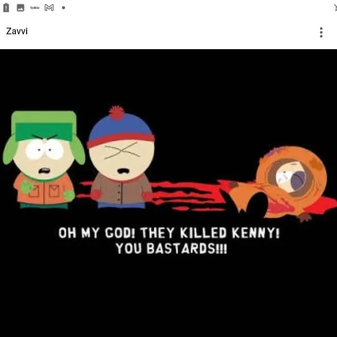 chat with ai character: they killed kenny!