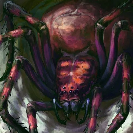 chat with ai character: giant spider nest