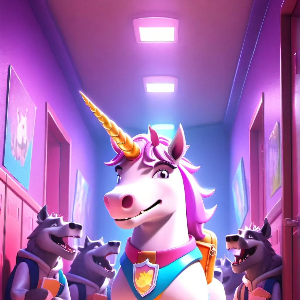 chat with ai character: wolf school uni...