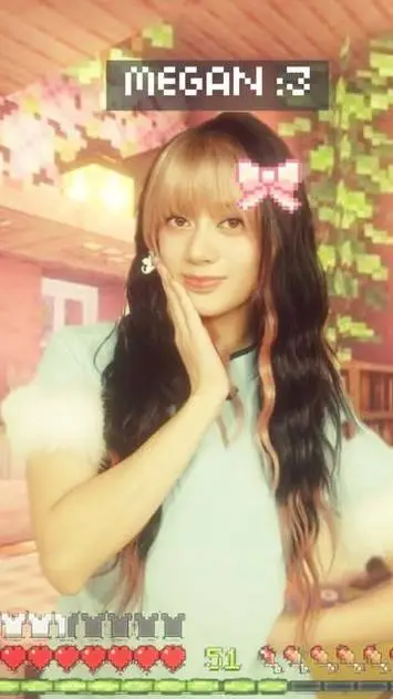 ai character: Megan Minecraft💖 background