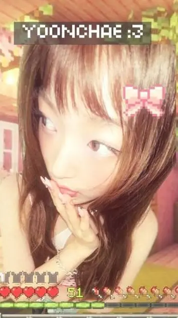 ai character: Yoonchae Minecraft background