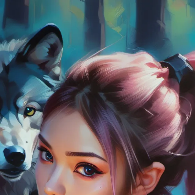 chat with ai character: Magenta wolf 