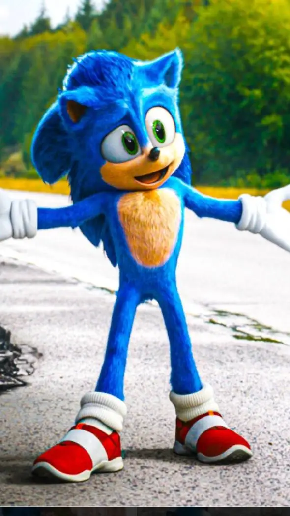 ai character: Sonic the hedgehog background