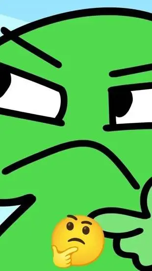 ai character: bfdi meme background