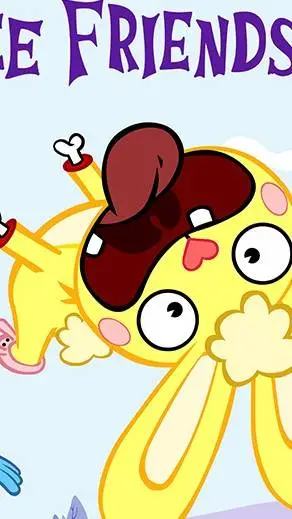 ai character: Happy Tree Friends background