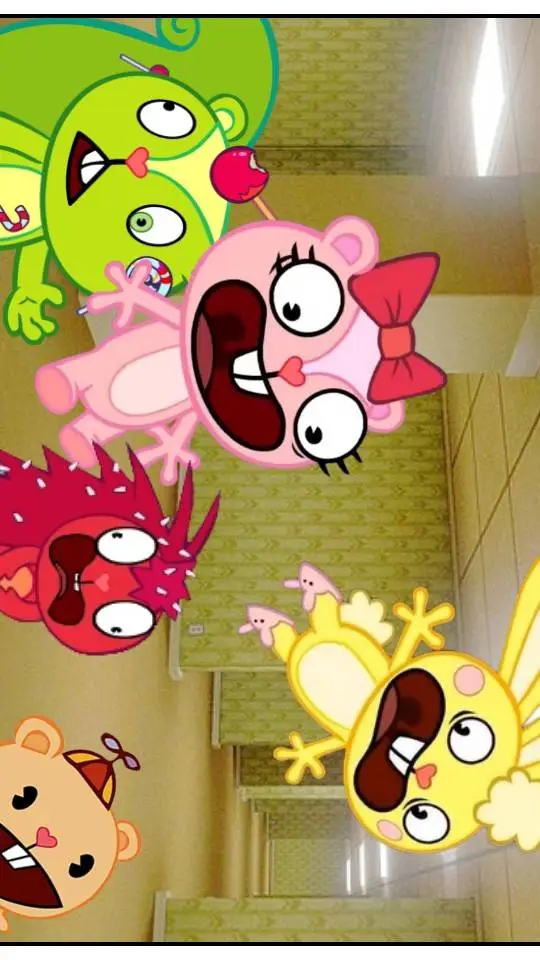 ai character: HTF BackRooms background