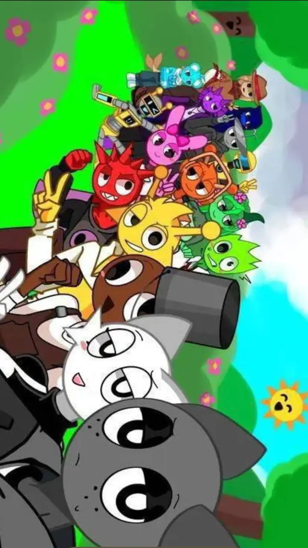 ai character: Sprunki Squard! background