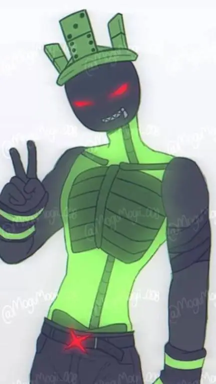 ai character: 💚†~1x1x1x1~†💚 background