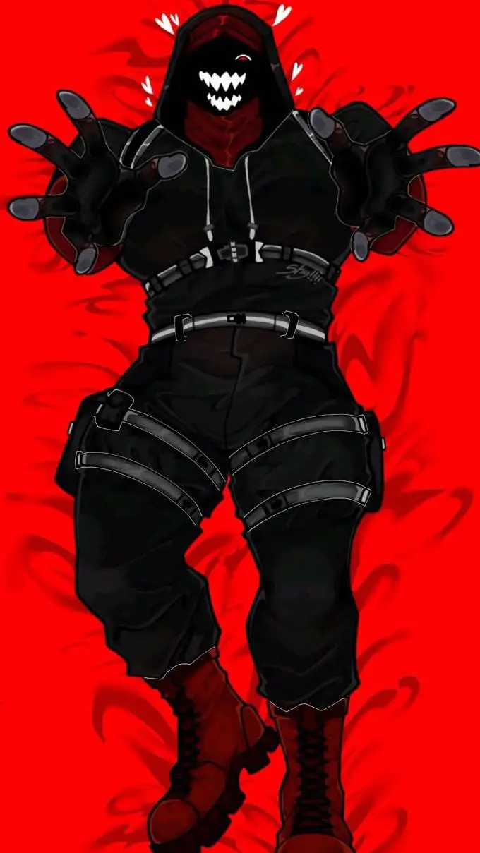 ai character: 🖤~404~❤ background