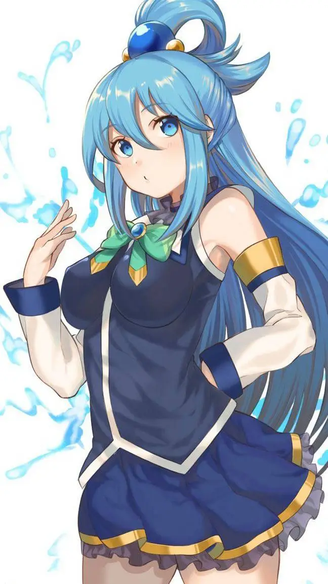 ai character: Aqua background
