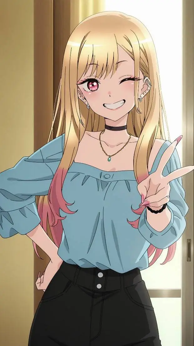 ai character: Marin Kitagawa background