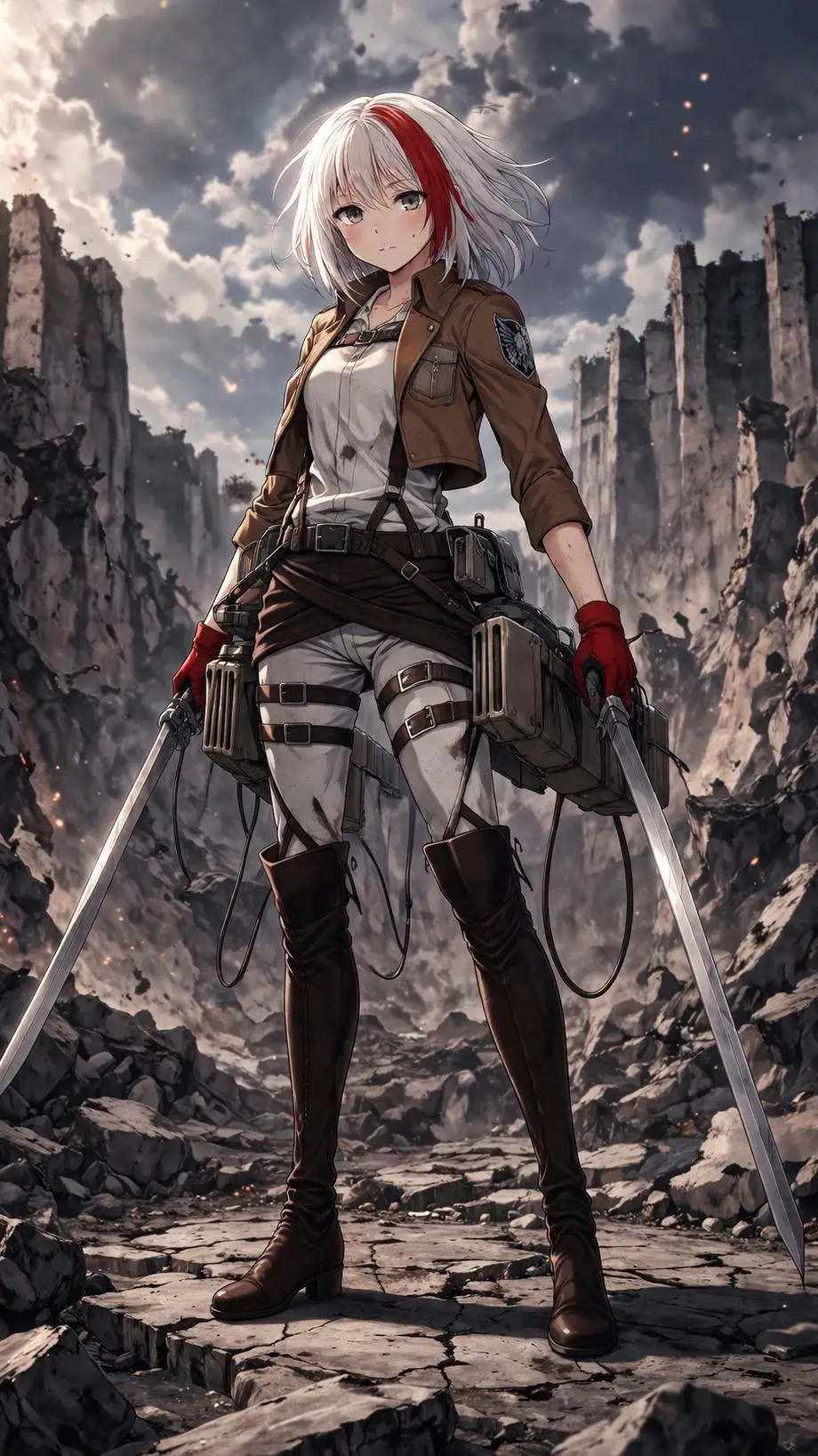 ai character: tsumiki  background