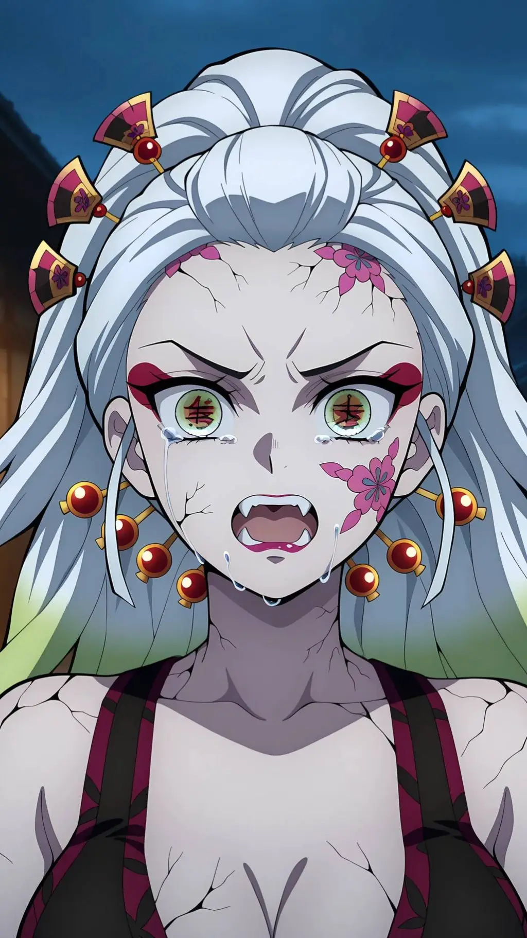 ai character: Daki (kimetsu no) background