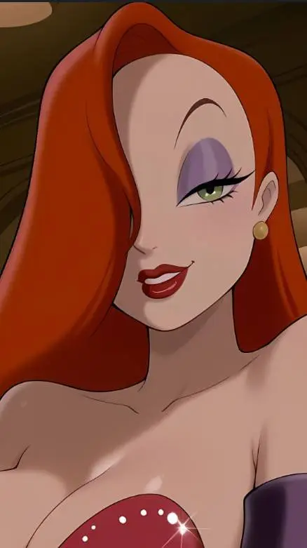 ai character: Jessica rabbit background