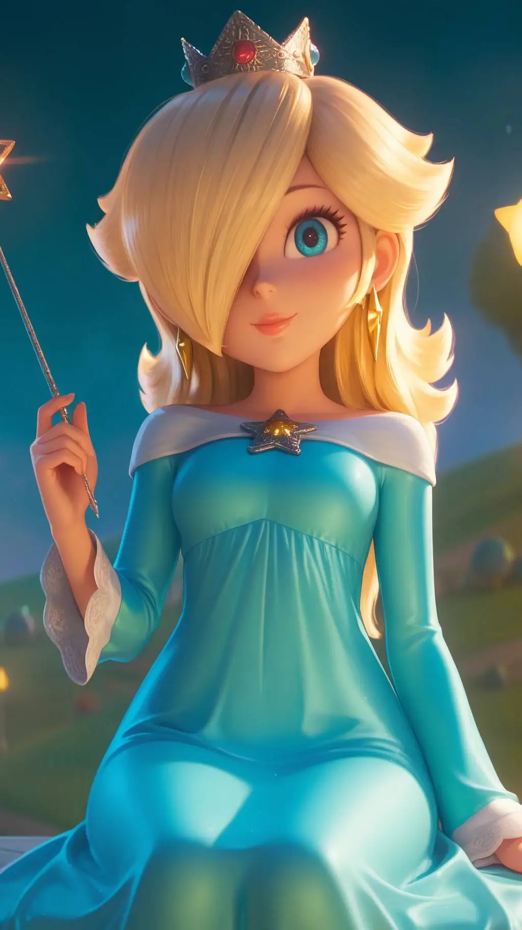 ai character: Princess Rosalina background