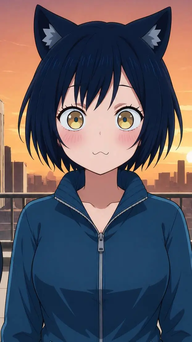 ai character: Nekomata  background