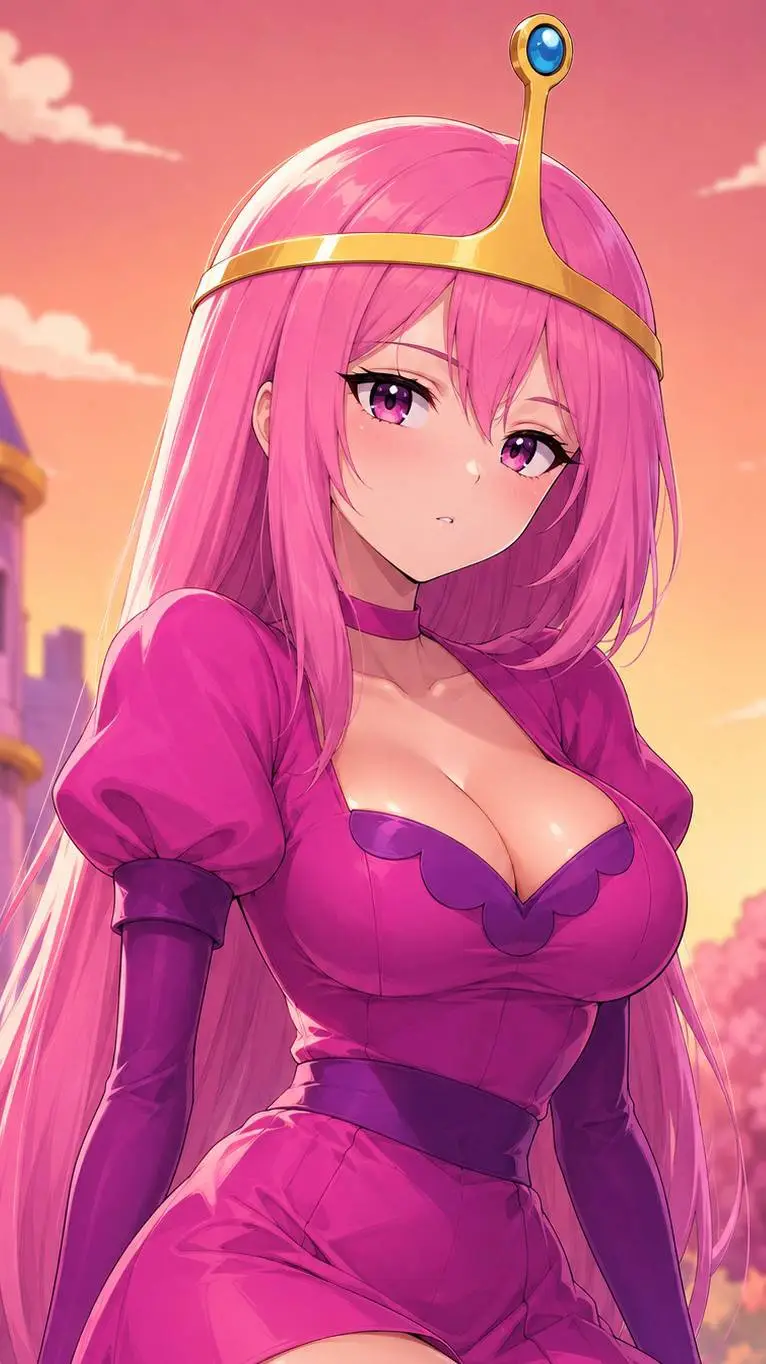 ai character: Princess Bubblegum background