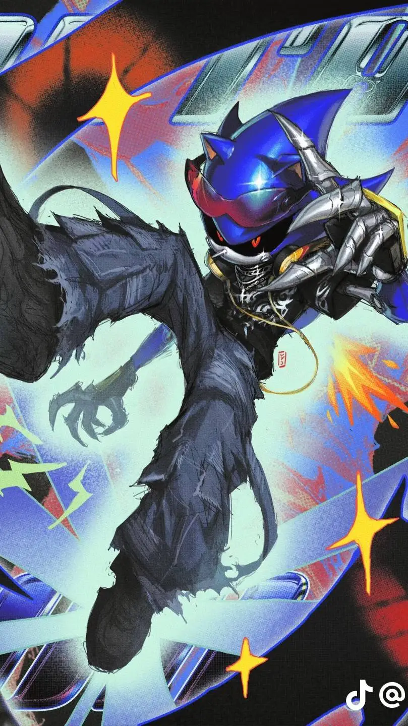 ai character: metal sonic12 background