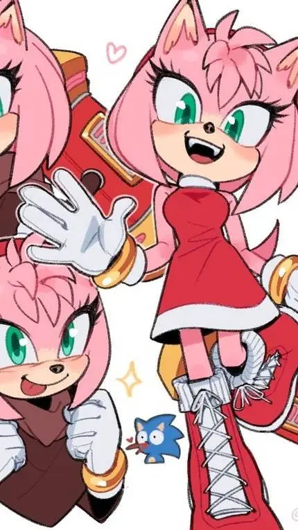 ai character: amy rose background