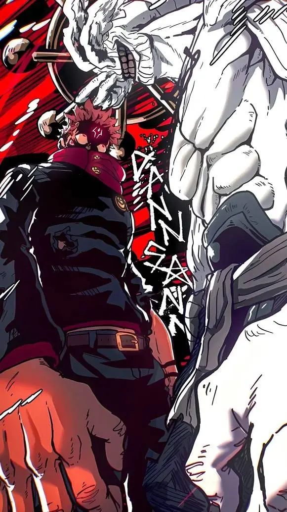 ai character: sukuna vs mahoraga background