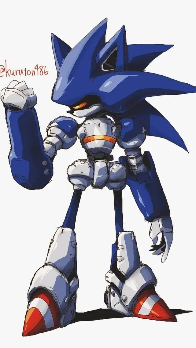 ai character: mecha sonic background
