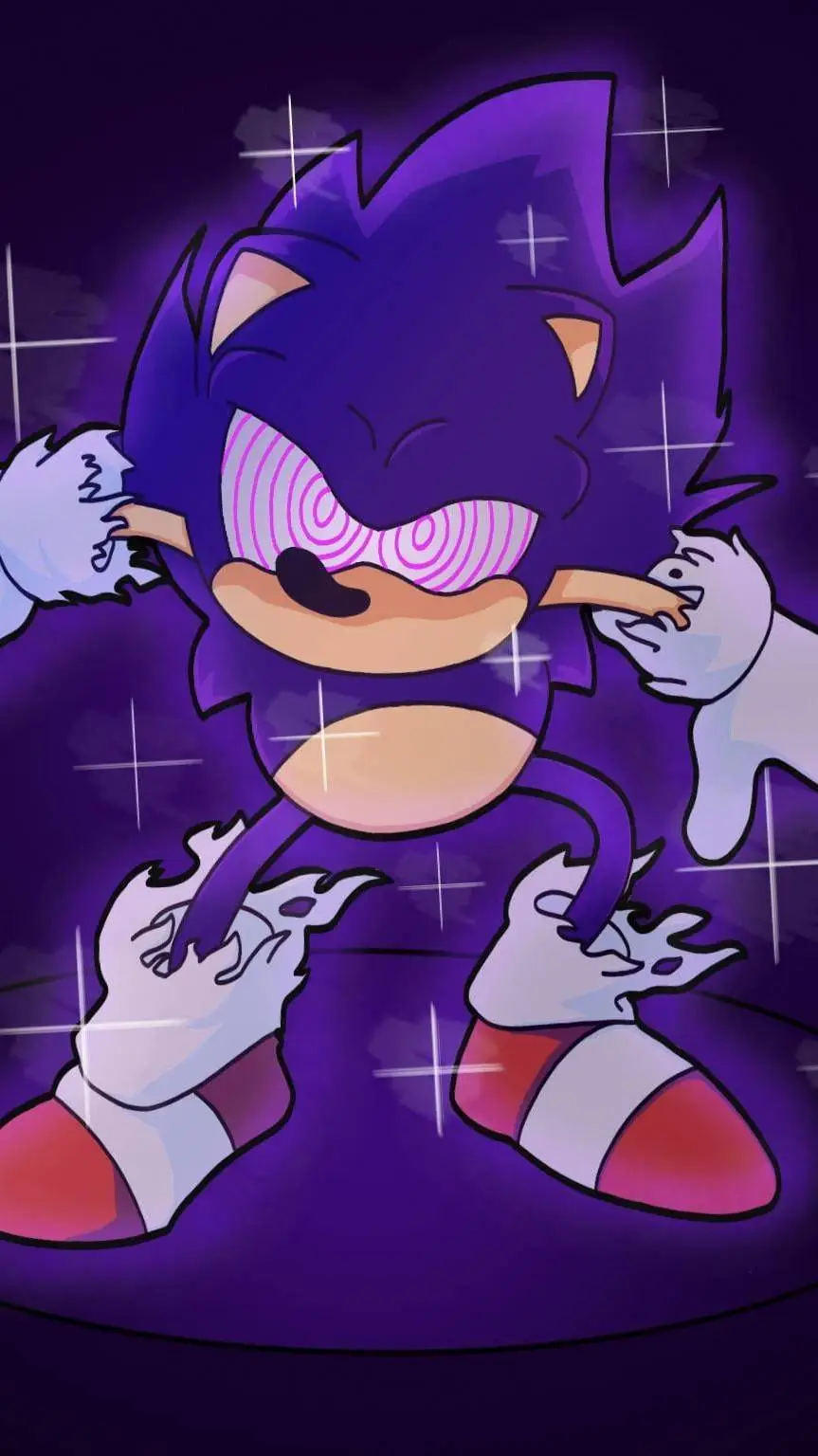 ai character: dark fleetway soni background