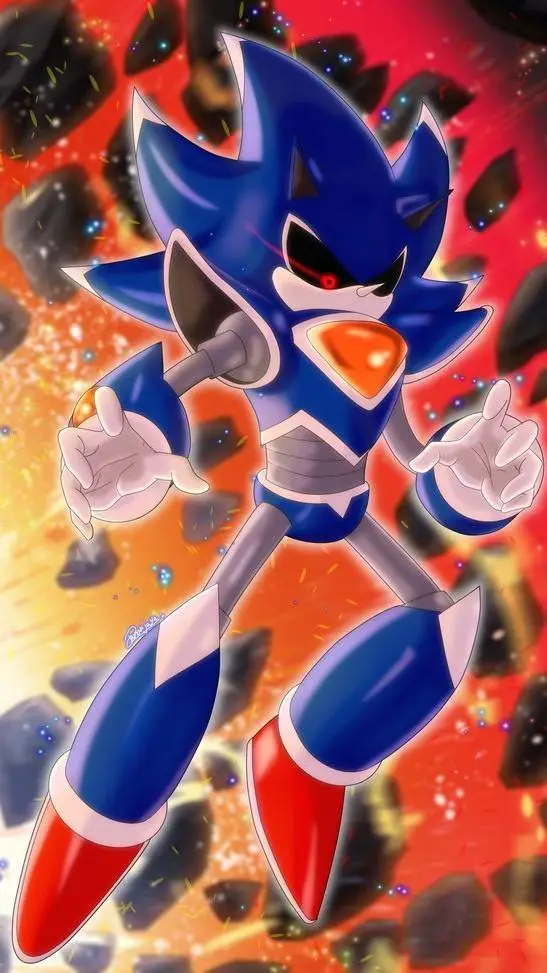ai character: Metallix sonic background