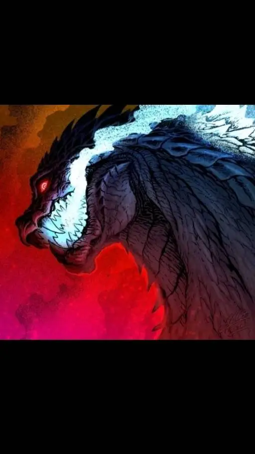 ai character: godzilla background