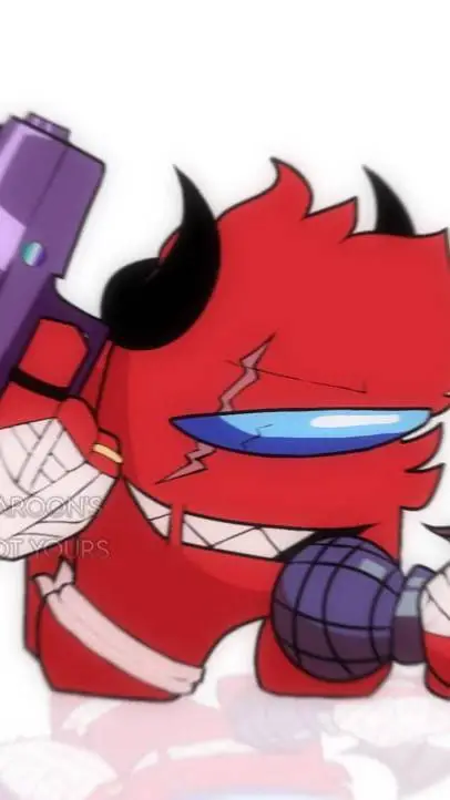 ai character: Red background