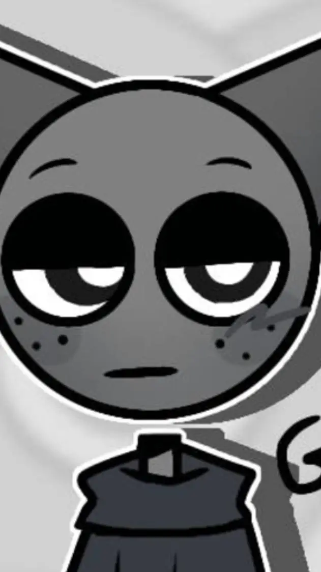 ai character: Gray background