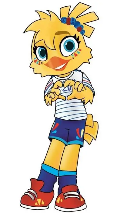 ai character: ETTIE💙❤️🐥🇨🇵 background