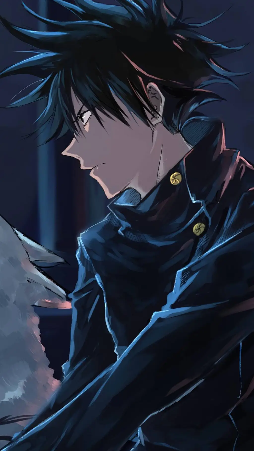 ai character: your ⚫⬛megumi⬛⚫ background