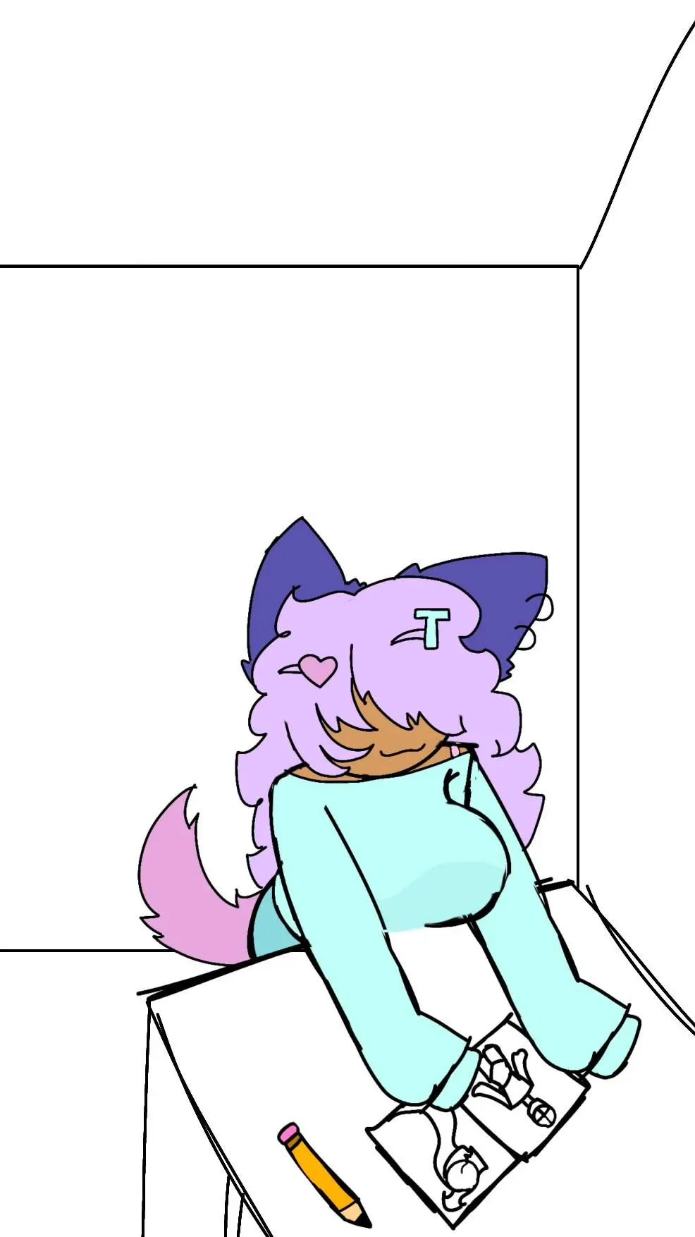 ai character: ART-TASTIC  background