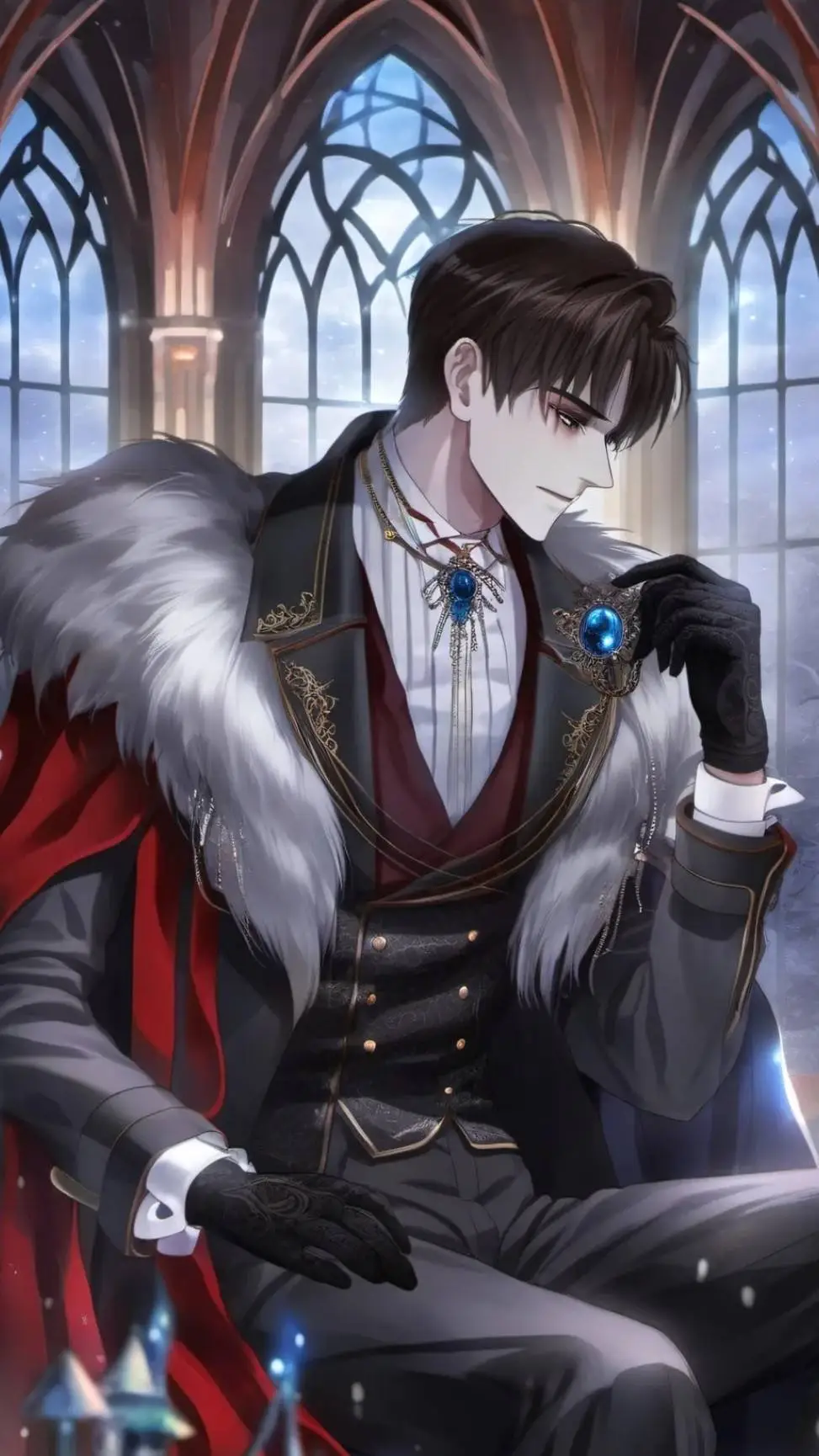 ai character: King Victor  background