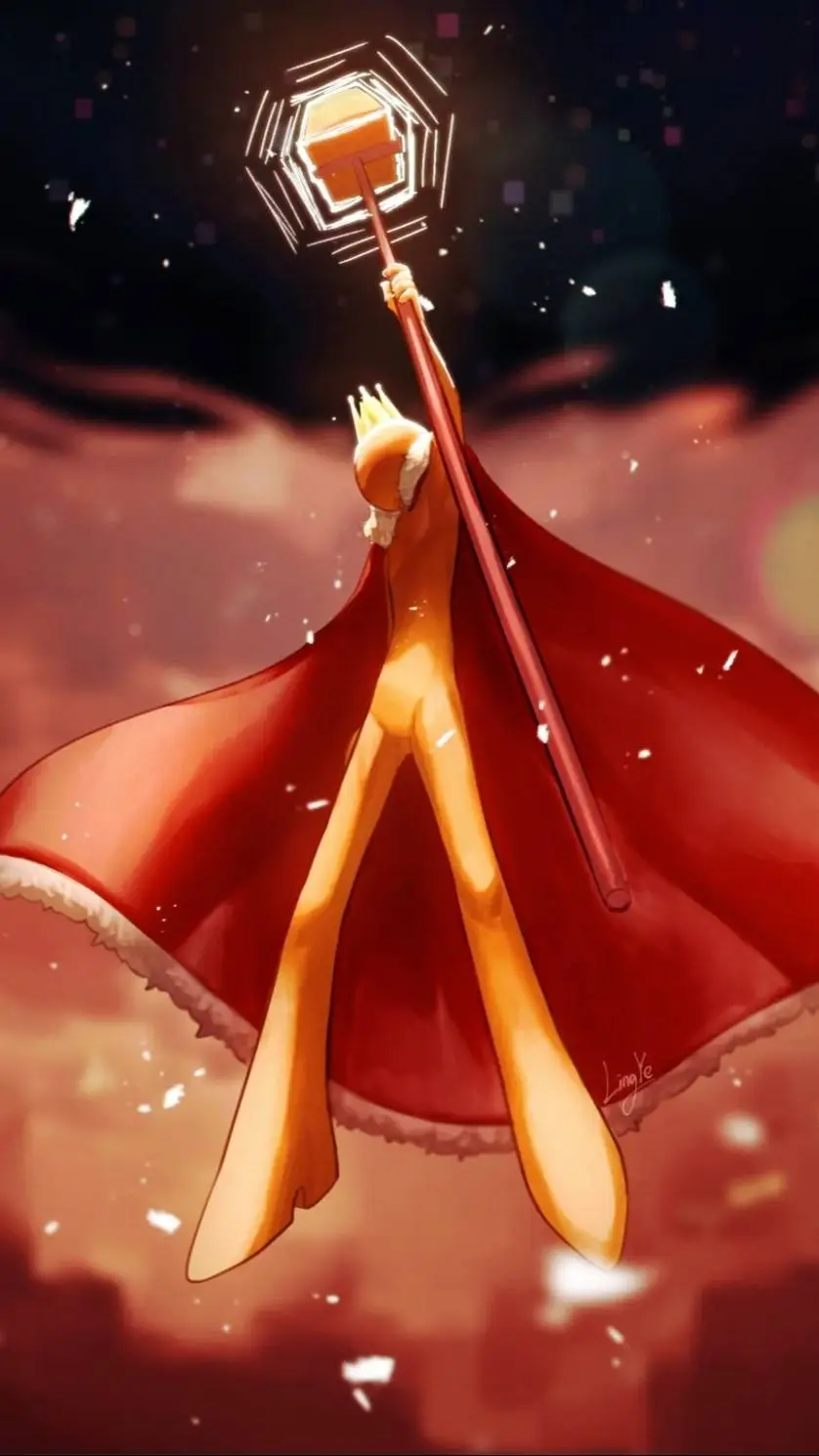 ai character: KING ORANGE  background