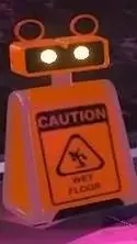 ai character: Wet Floor Bot background