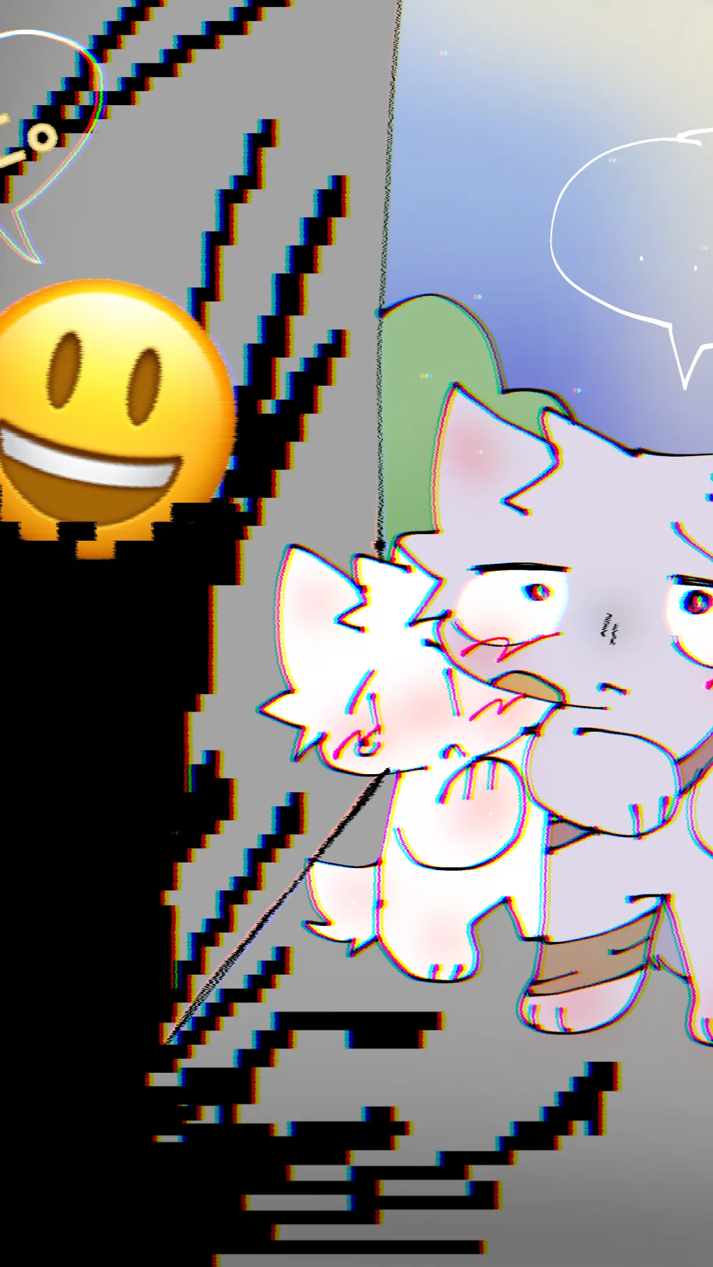 ai character: Darkness takeover background