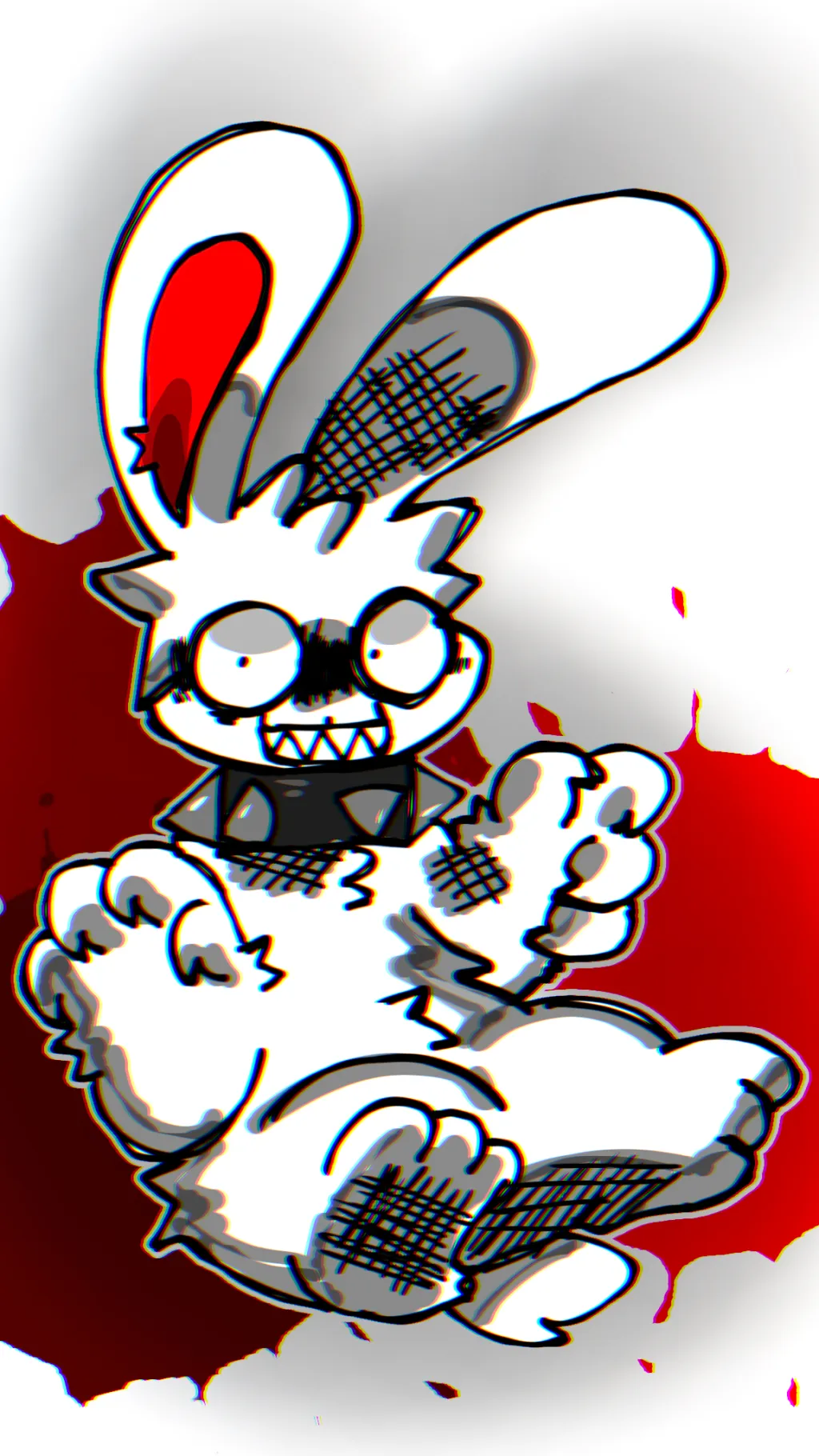 ai character: Bunnies 🔪🩸 background