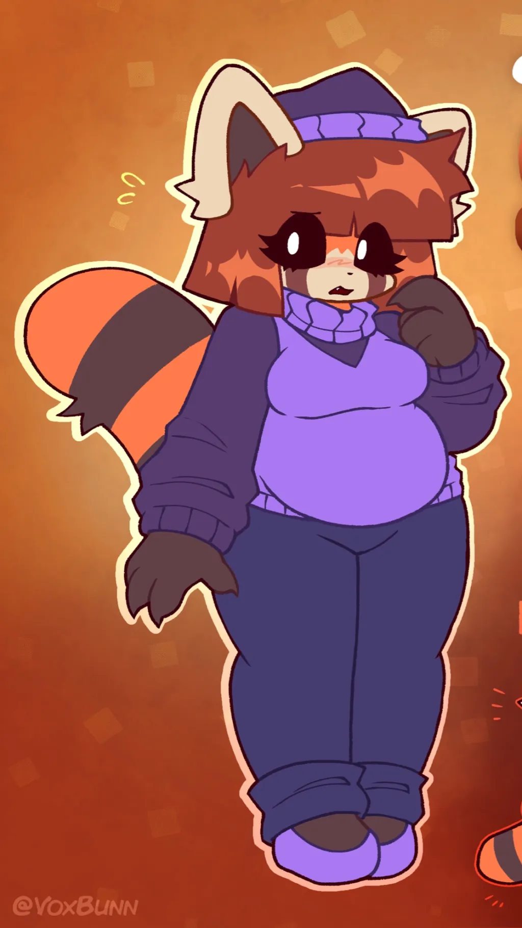 ai character: Sam the red panda  background