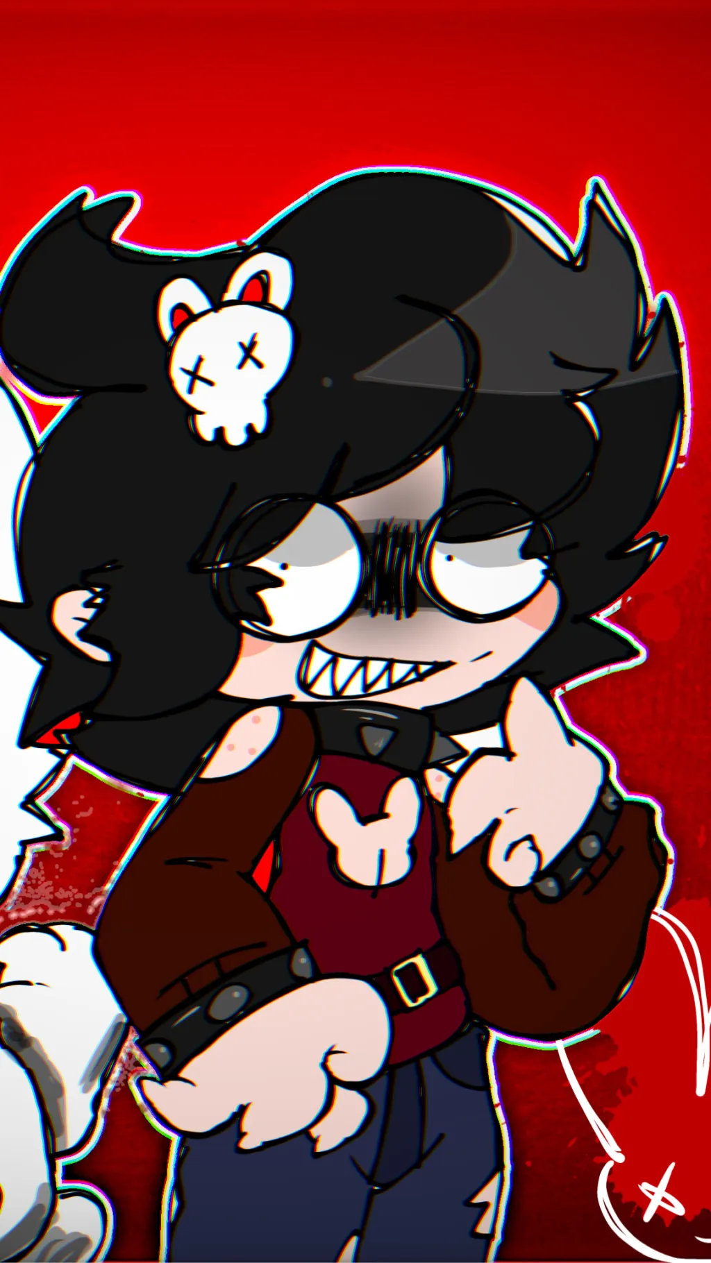 ai character: Drray 🔪bunnies background