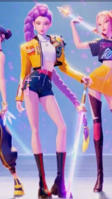 ai character: Kpop demon hunters background