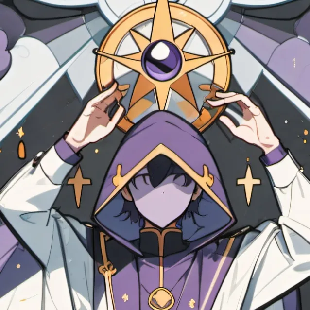 chat with ai character: purple guy