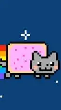 ai character: Nyan cat  background
