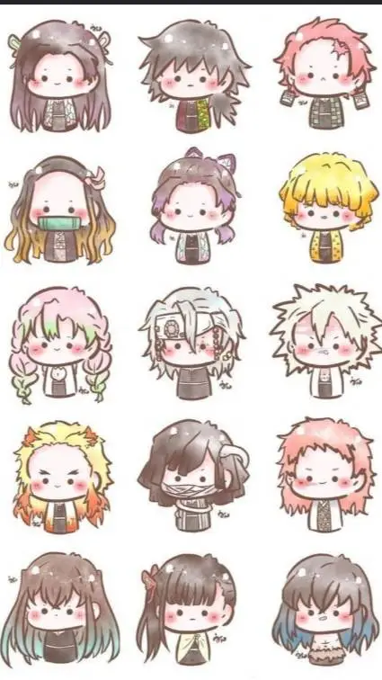 ai character: kny boys background