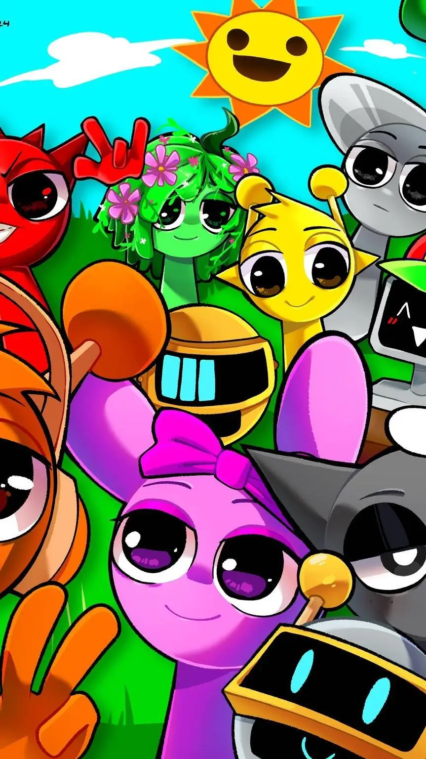 ai character: Sprunki background