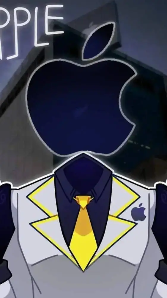 ai character: Apple background