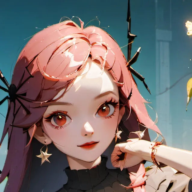 chat with ai character: a spider girl