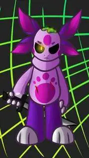 ai character: ЛУНТИК X 5 background