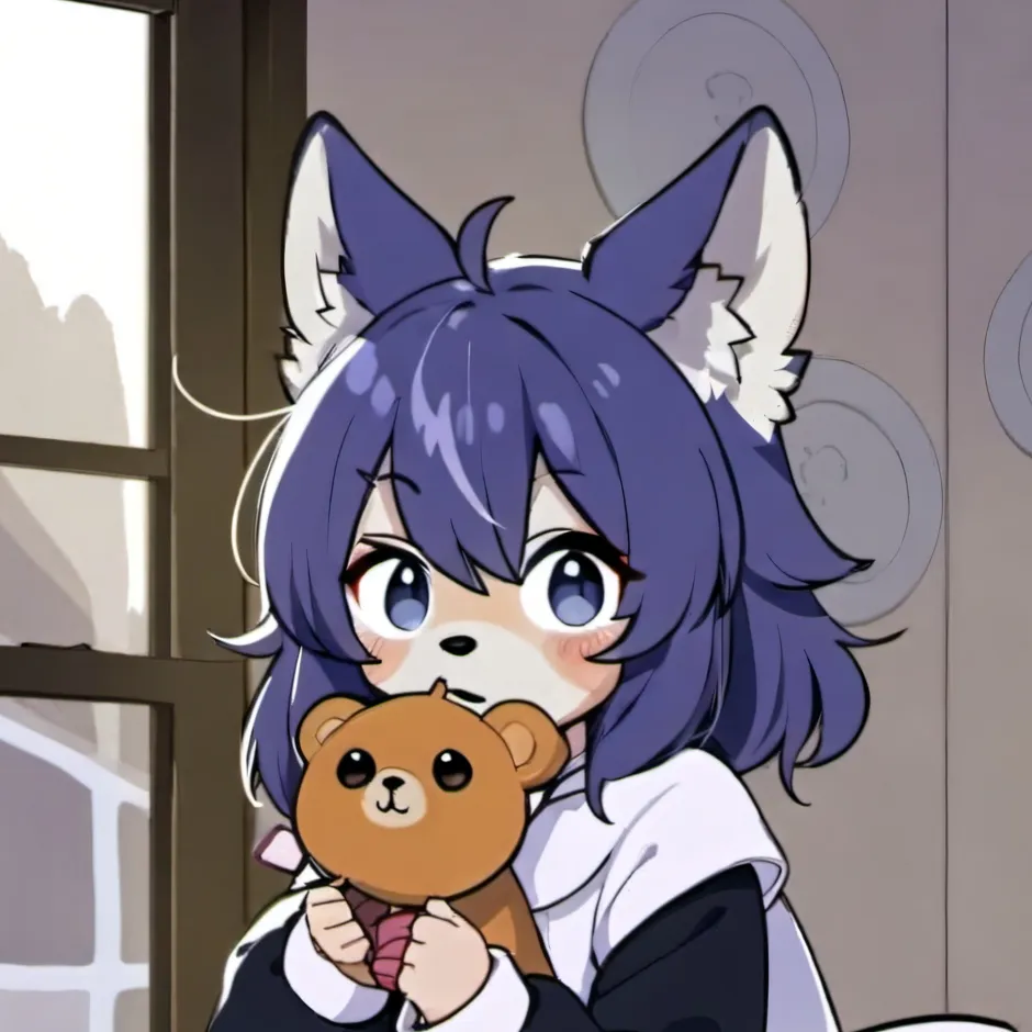 chat with ai character: una niña canina.